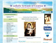 Tablet Screenshot of catholicstewardsofcreation.com